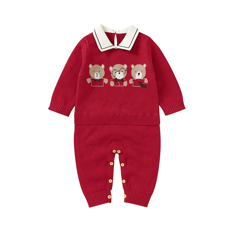 Teddy Bear Jumpsuit & Blanket Set - Silvia Bellissa